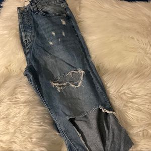 blue boyfriend jeans